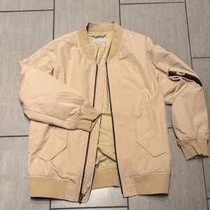 Everlane Tan Bomber Jacket